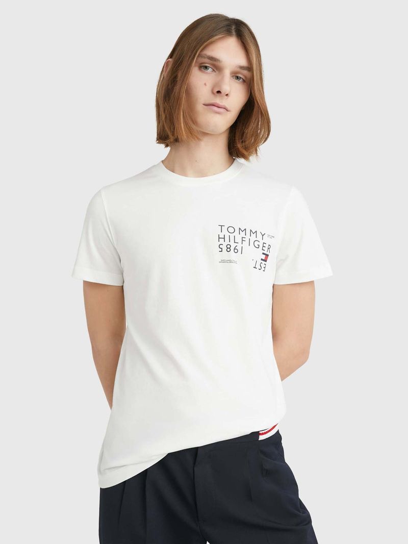 Playera tommy hilfiger online hombre blanca