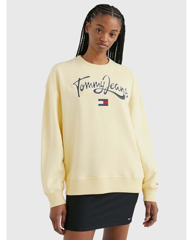 Sudadera tommy jeans online amarilla