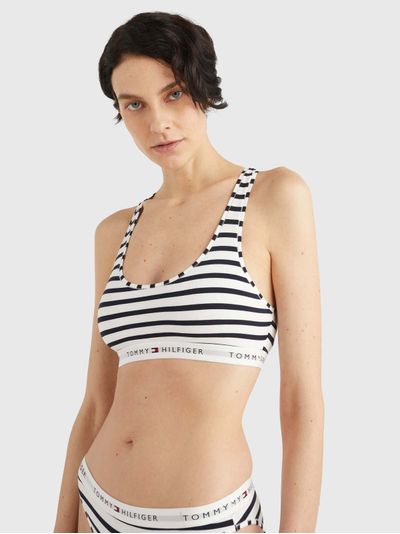 Bralette tommy icons de rayas marineras de mujer Tommy Hilfiger