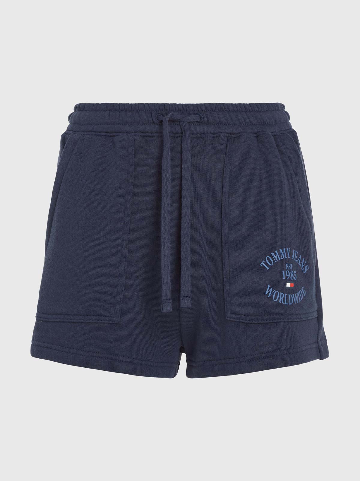 Shorts de ch ndal amplio con logo de mujer