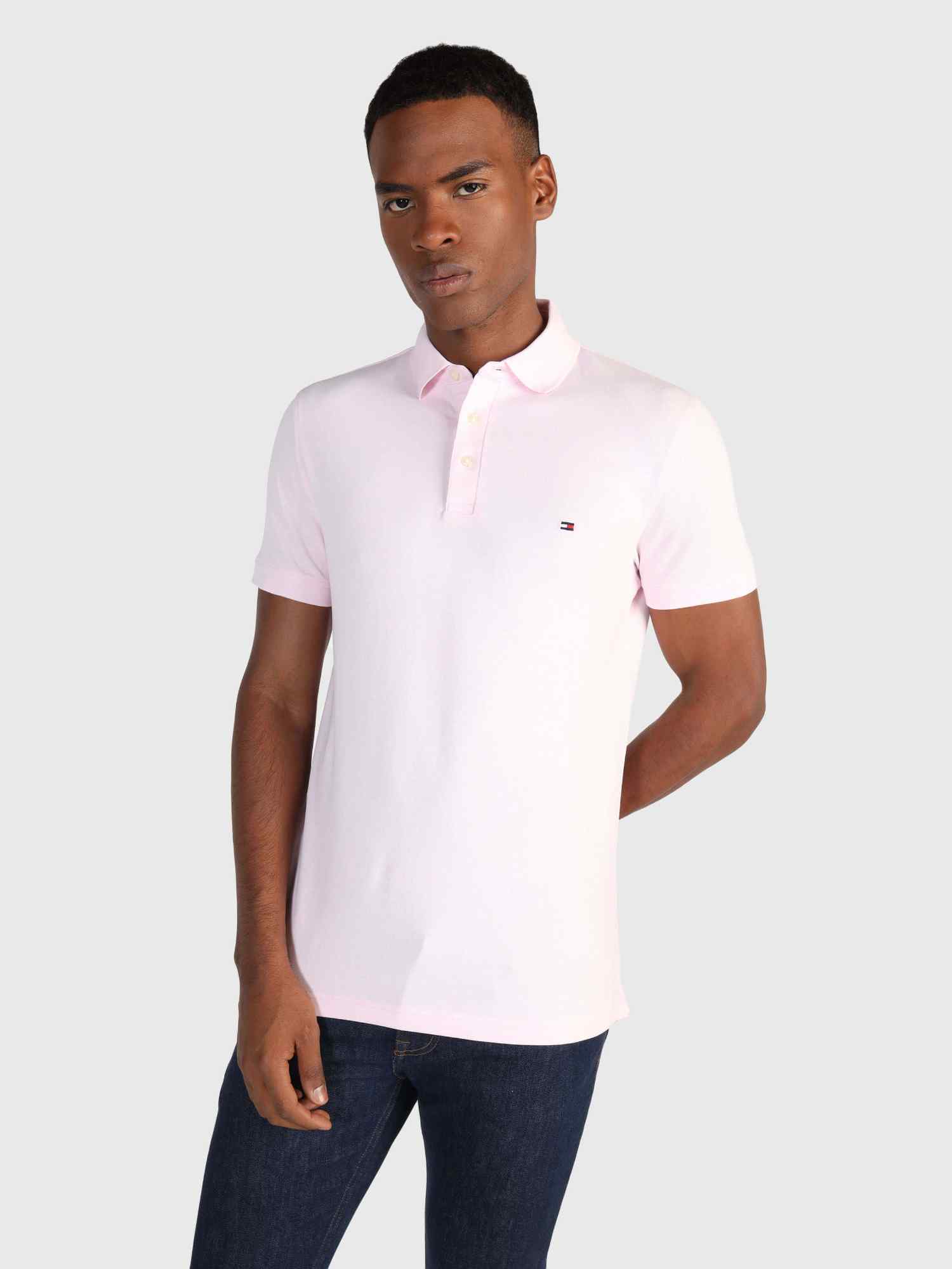 Playera tipo polo Tommy Hilfiger para hombre Blanco