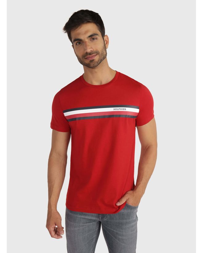 Playera tommy best sale hilfiger hombre roja