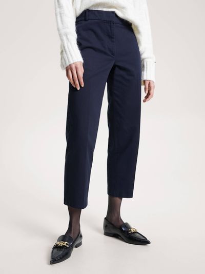 Pantalón chino essential recto de corte slim de mujer Tommy Hilfiger