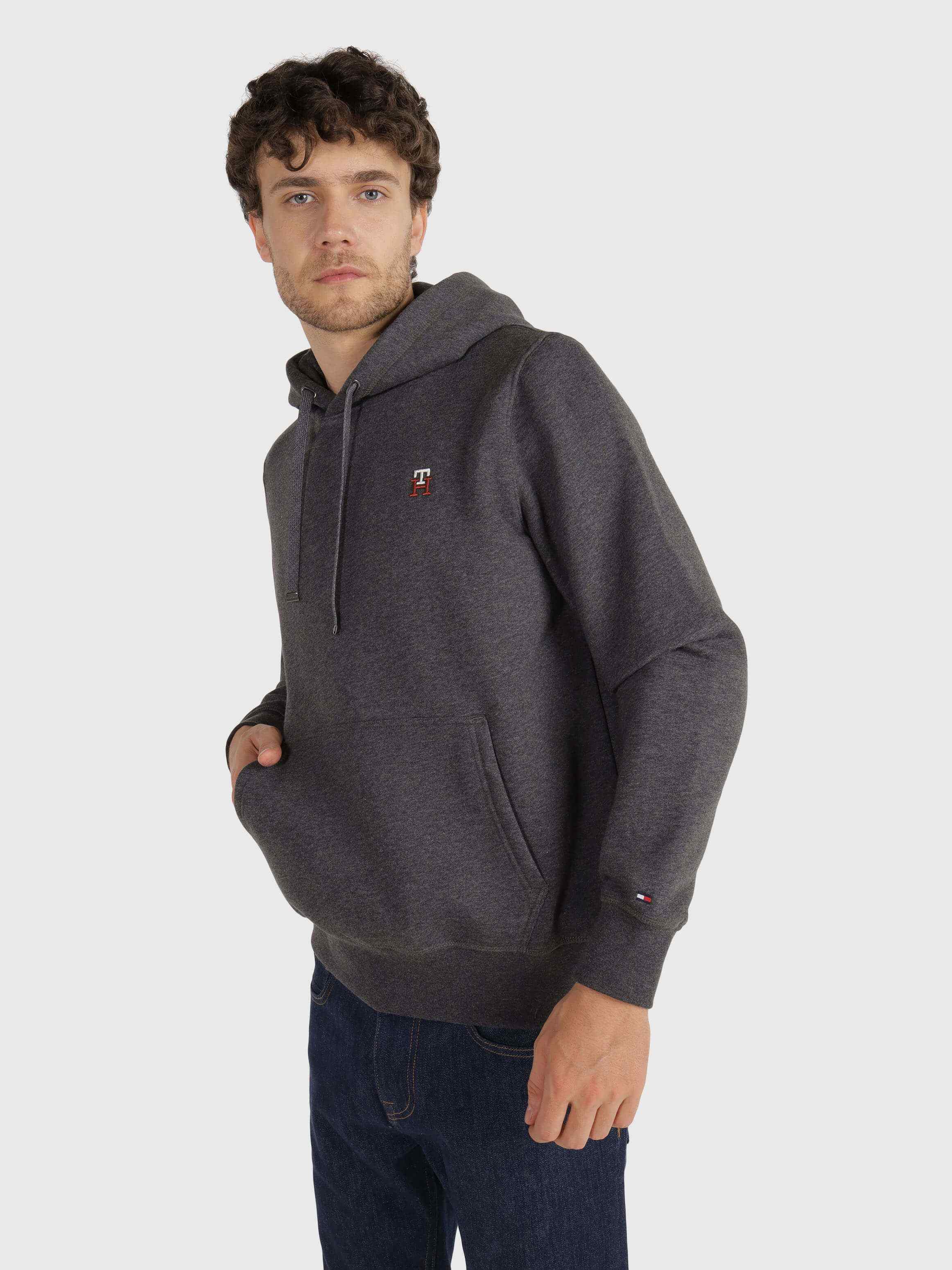 Sudadera deals tommy hilfiger gris