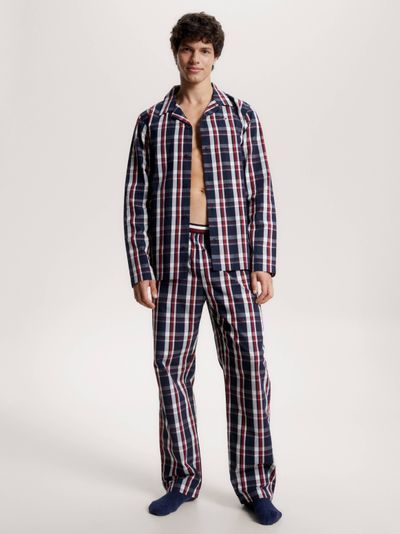 Pijama de manga larga Global Stripe de hombre