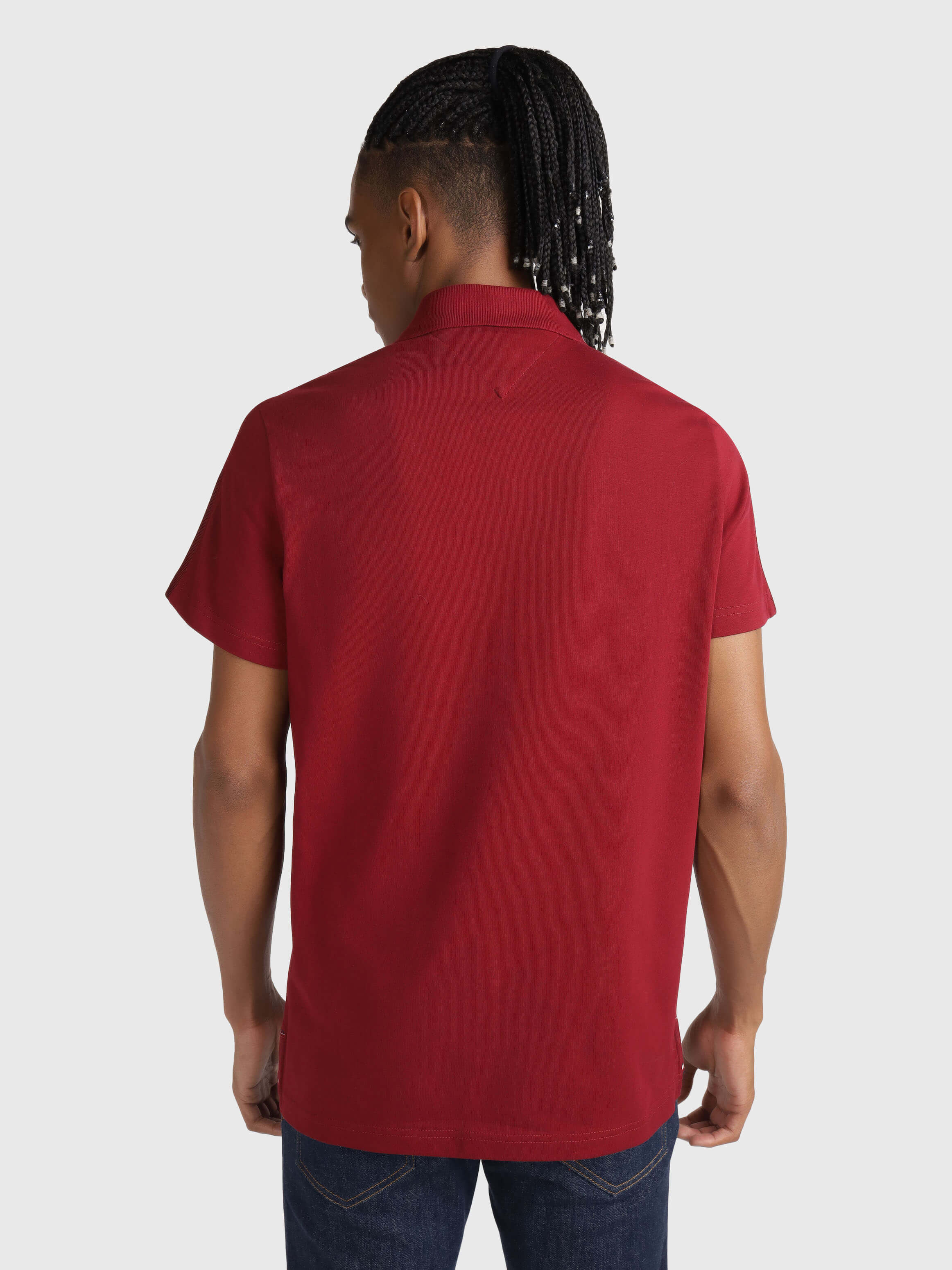 Polo de punto con monograma TH de hombre Polos Tommy MX