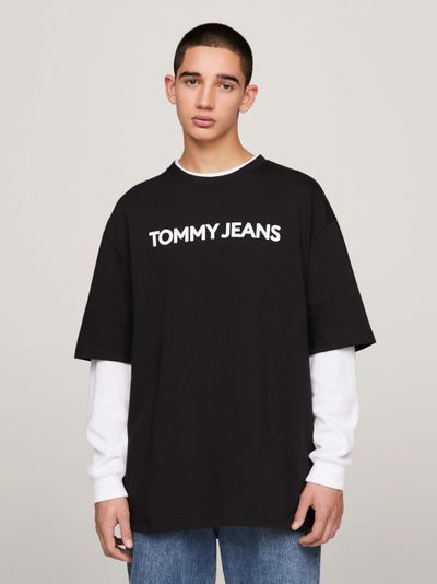 Playera oversize con logo de hombre Tommy Jeans