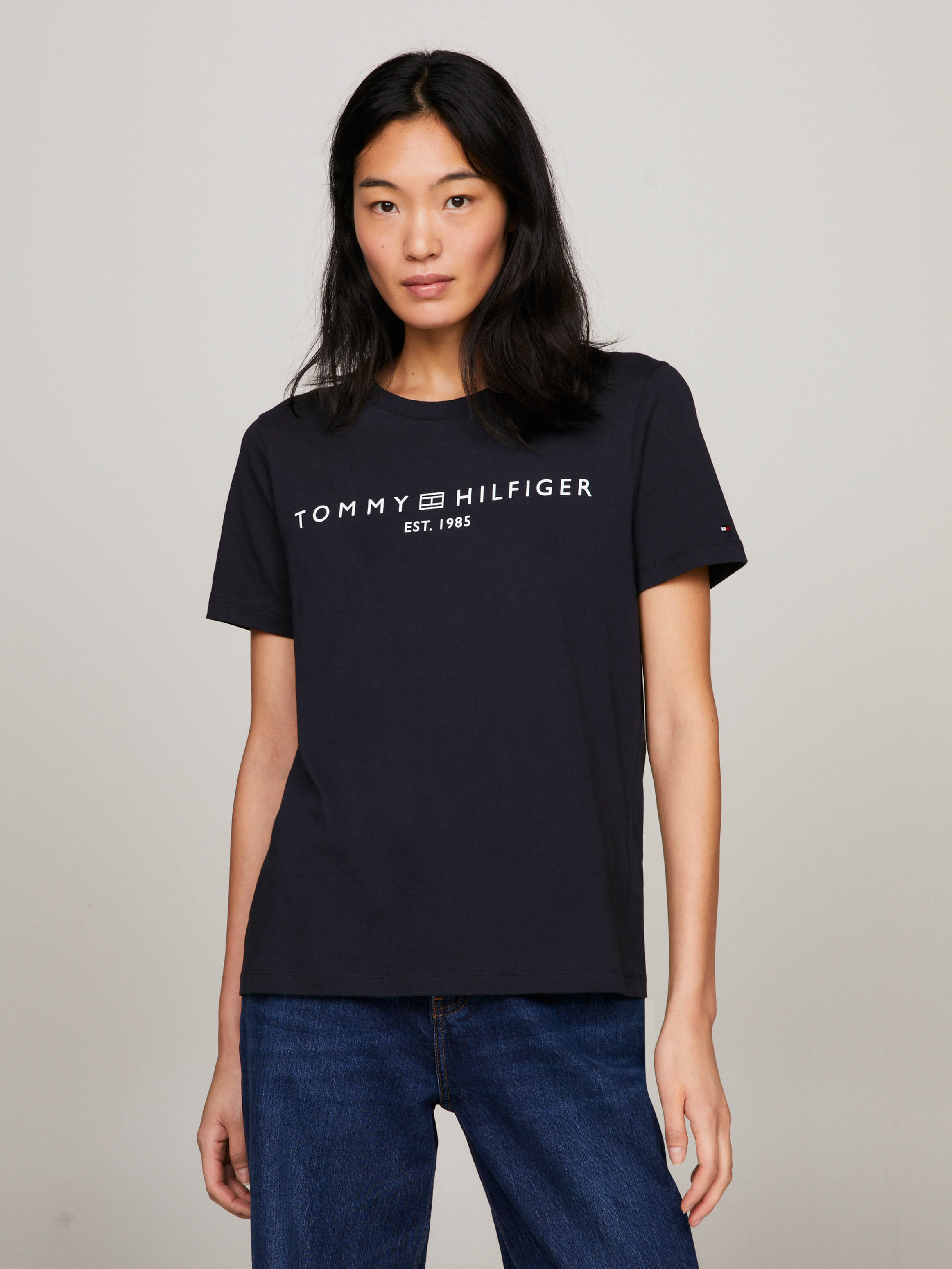 Camiseta Playera Tommy Mujer Tommy Hilfiger Camiseta Regular Mujer