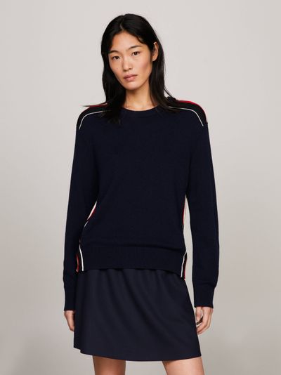 Suéter con diseño Global Stripe de mujer