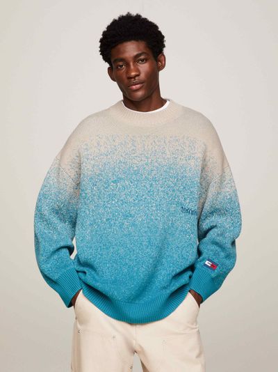 Suéter Tommy Jeans Collection degradado, oversize y dual gender de hombre
