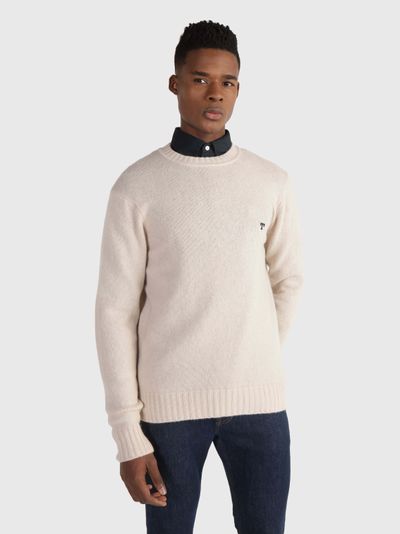 Suéter con monograma bordado de hombre