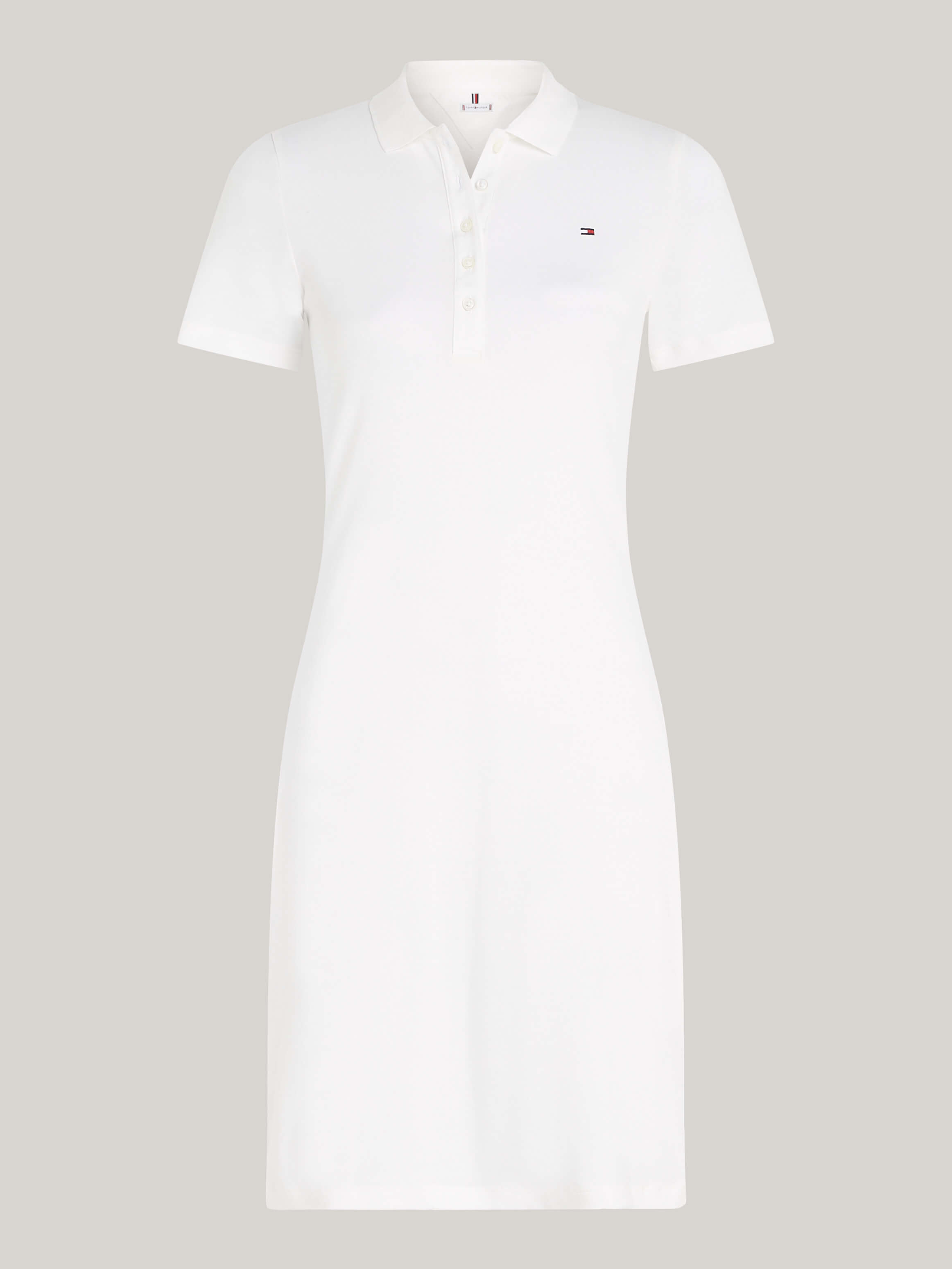 Vestido Polo Blanco Tommy Hilfiger Mujer Tommy Jeans Vestido