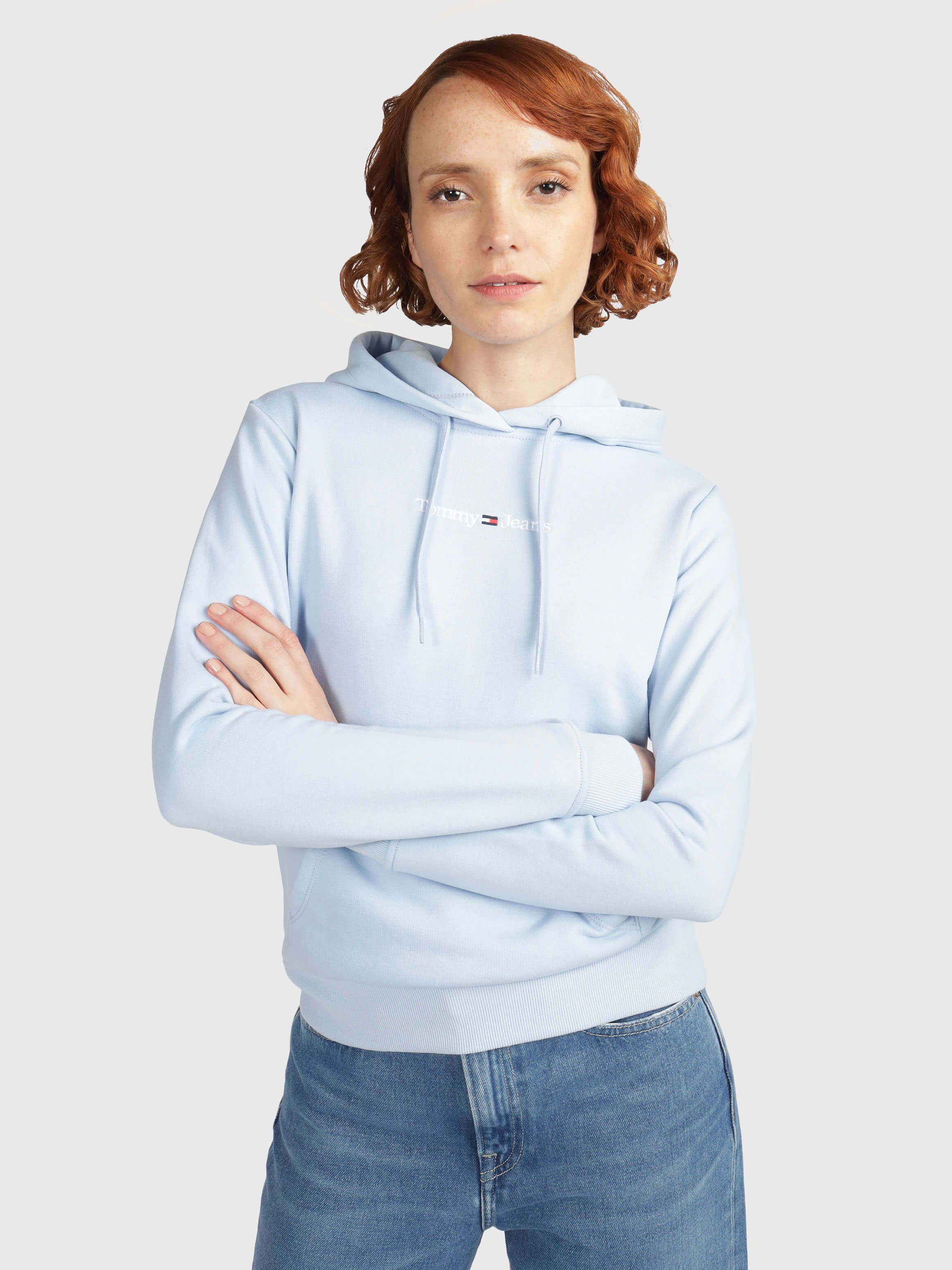 Ripley - SWEATER O HOODIE CON CAPUCHA TOMMY HILFIGER PARA MUJER - BLANCO