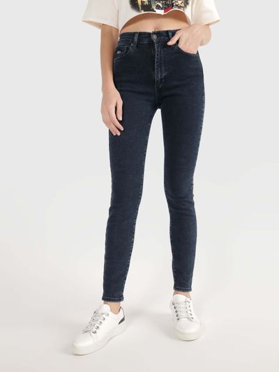Jeans sylvia high rise super skinny con acabado deslavado de mujer Tommy Jeans