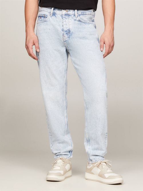 Jeans-Issac-desteñidos-de-corte-conico-de-hombre
