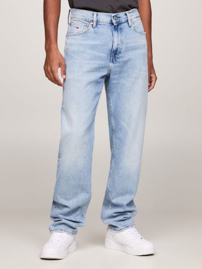 Jeans Ethan amplios y rectos con efecto desteñido de hombre