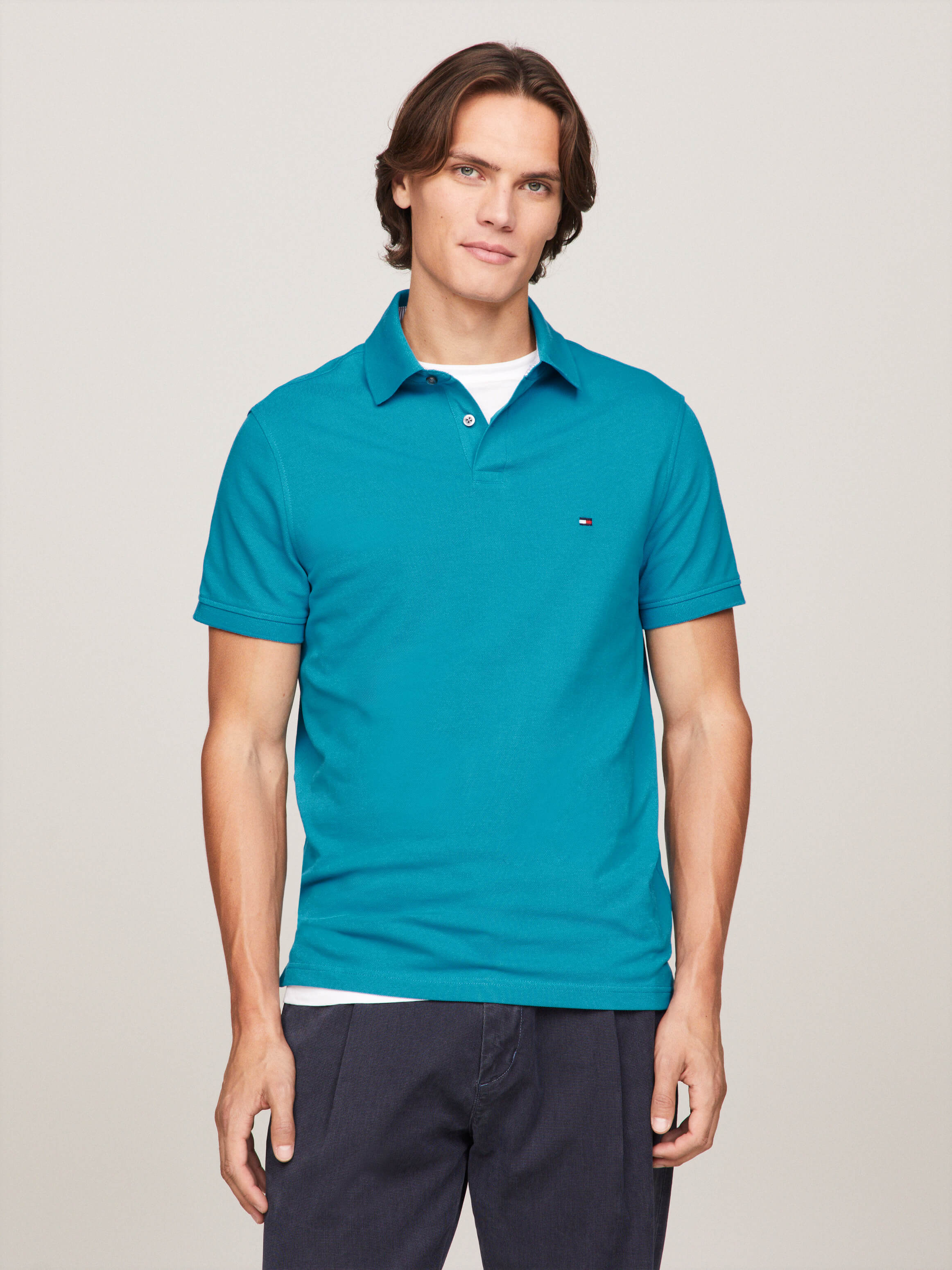 Playera polo tommy store hilfiger caballero