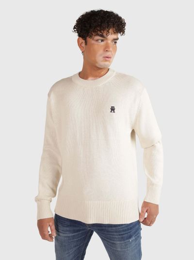 Suéter de cuello redondo TH Monogram de hombre Tommy Hilfiger