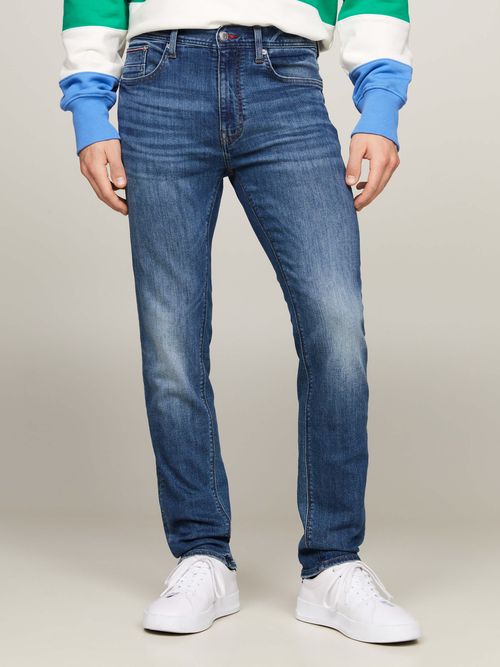 Jeans-Denton-ajustados-de-corte-recto-desteñidos-de-hombre