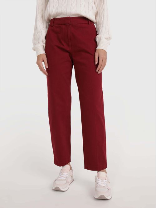 Pantalón chino premium denton de corte recto de hombre