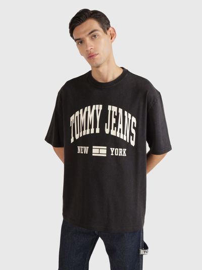 Playera con logo estampado de hombre Tommy Jeans
