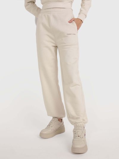 Pants con logo bordado de mujer Tommy Jeans