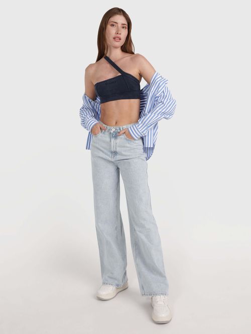 Top-estilo-bandeau-con-hombro-asimetrico-Tommy-Jeans-Collection-de-mujer