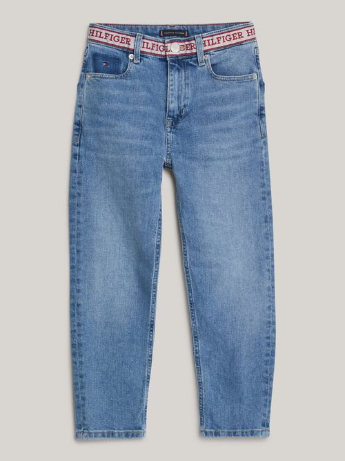 Jeans-de-corte-regular-con-inscripcion-de-nino-KB0KB08688-1A4