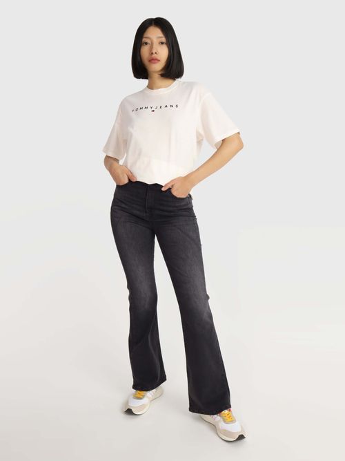 Jeans-sylvia-high-flare-con-acabado-deslavado-de-mujer-DW0DW17149-1BZ