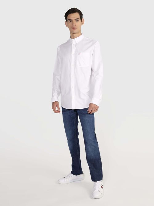 Camisa-tommy-Jeans-con-logo-bordado-de-hombre