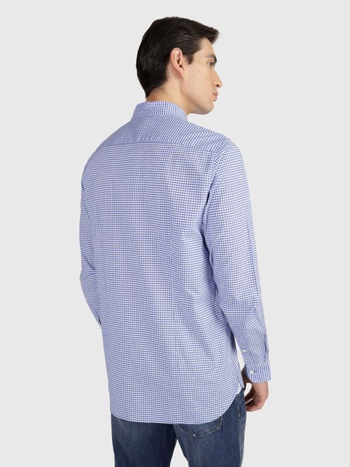 Camisa-TH-Flex-de-cuadros-Vichy-texturizados-de-hombre