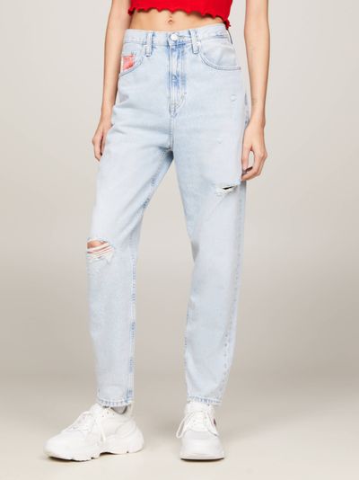 Jeans Mom anchos con talle superalto de los archivos de mujer Tommy Jeans