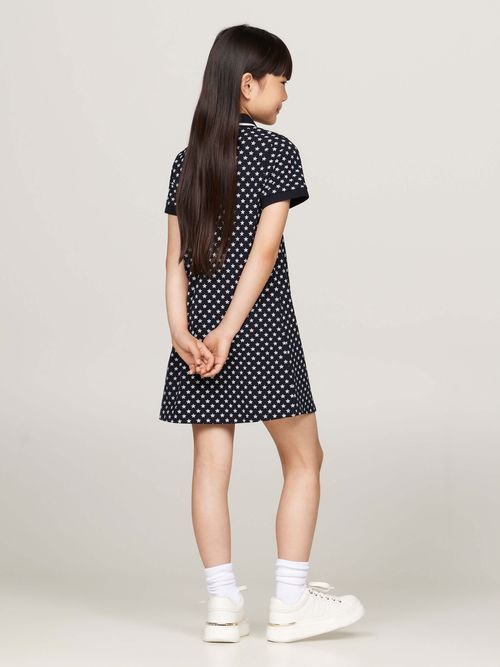 Vestido-tipo-polo-con-estampado-de-estrellas-de-niña-Tommy-Hilfiger