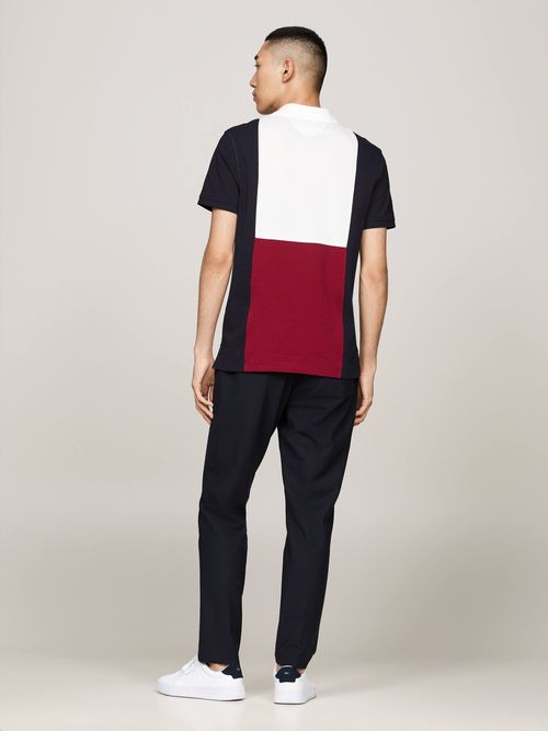 Polo-de-corte-regular-con-diseño-color-block-de-hombre-Tommy-Hilfiger