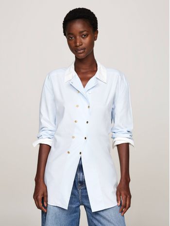 Camisa denim blanca mujer hotsell
