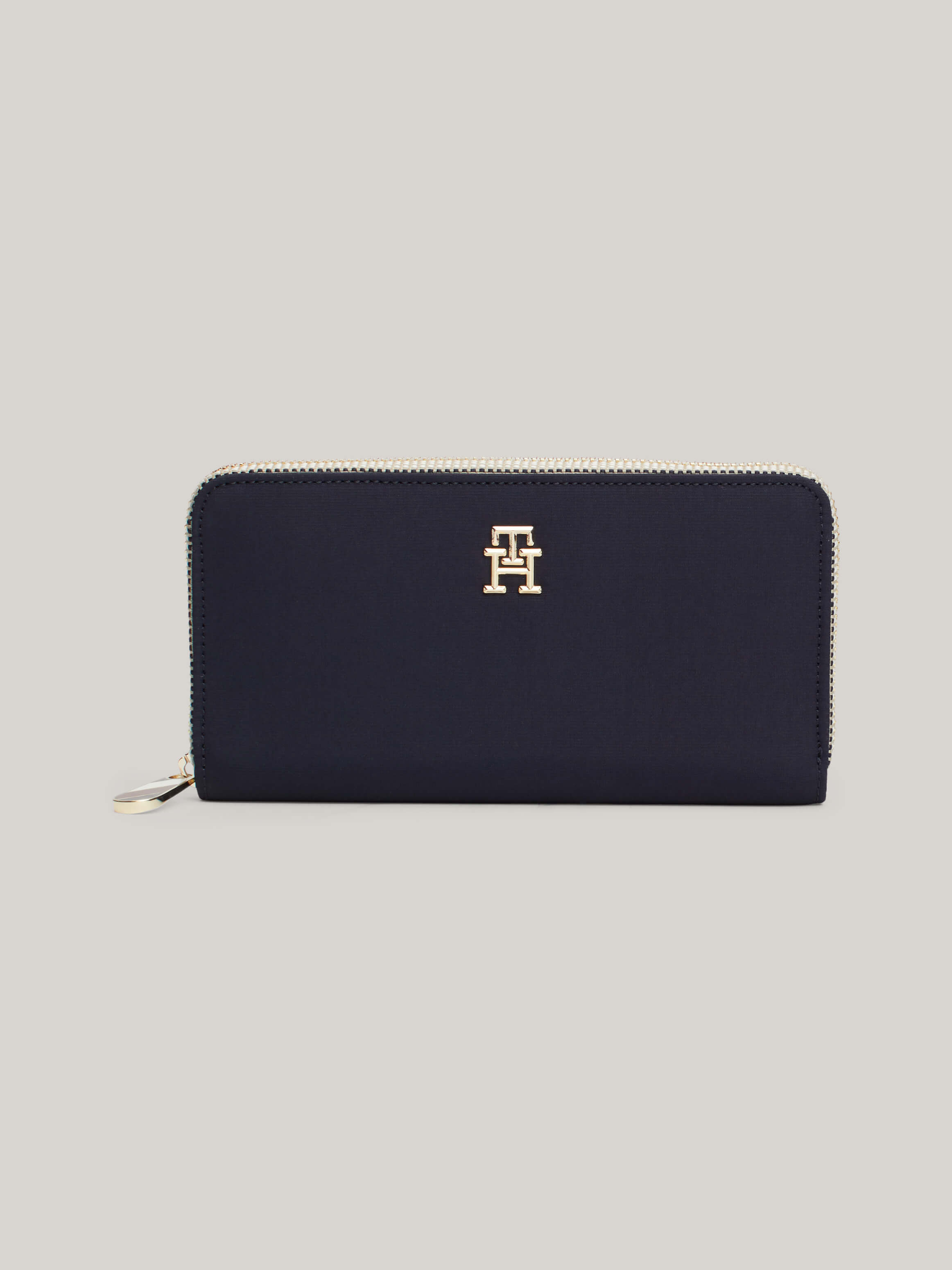 Cartera grande con cremallera y monograma TH de mujer Tommy Hilfiger Talla UNICA