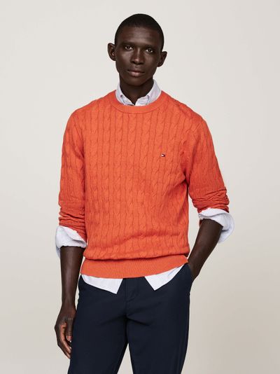 Suéter Classics Amplio De Punto Trenzado De Hombre Tommy Hilfiger