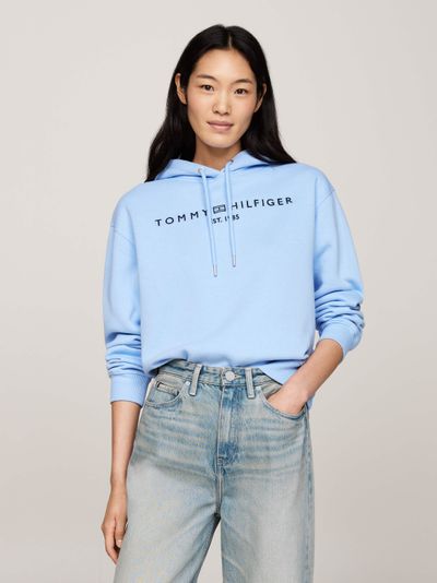 Sudadera con capucha y logo bordado de mujer Tommy Hilfiger
