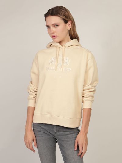 Sudadera de Corte Regular con Escudo Bordado Mujer Tommy Hilfiger