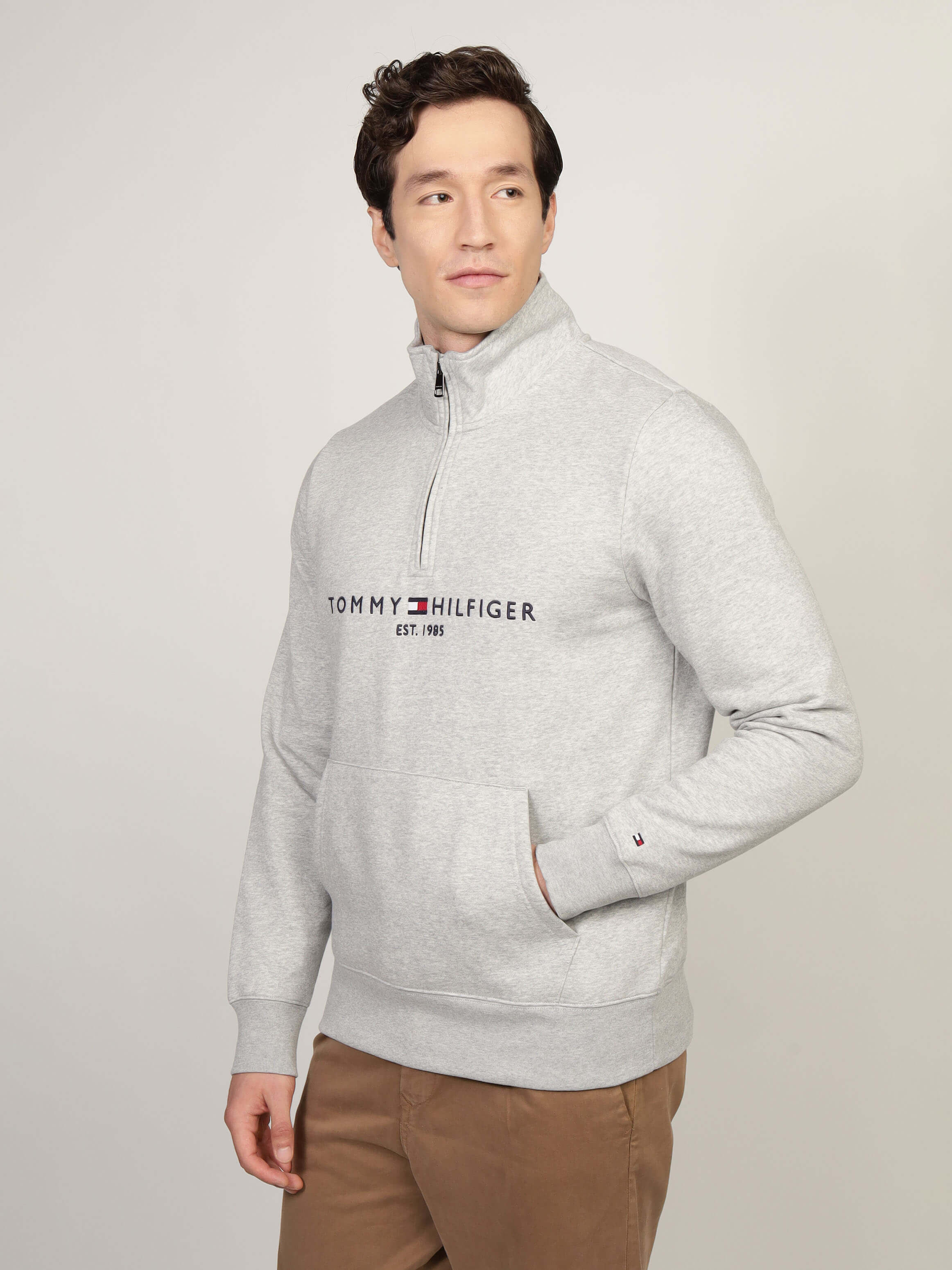 Hombre Gris Chaqueta Punto Hombre Tommy Hilfiger Tommy Hilfiger