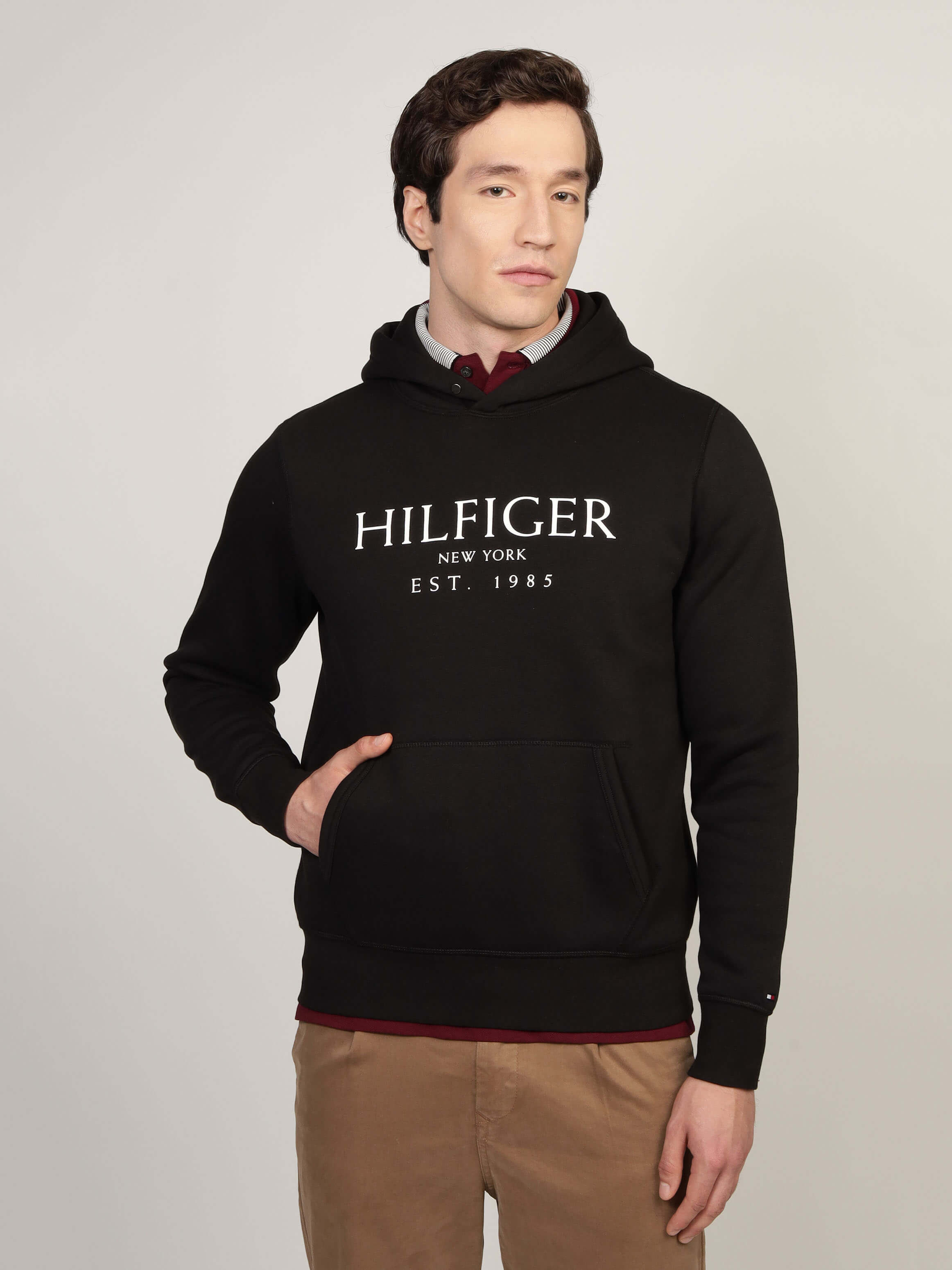 Pullover hoodie tommy hilfiger best sale