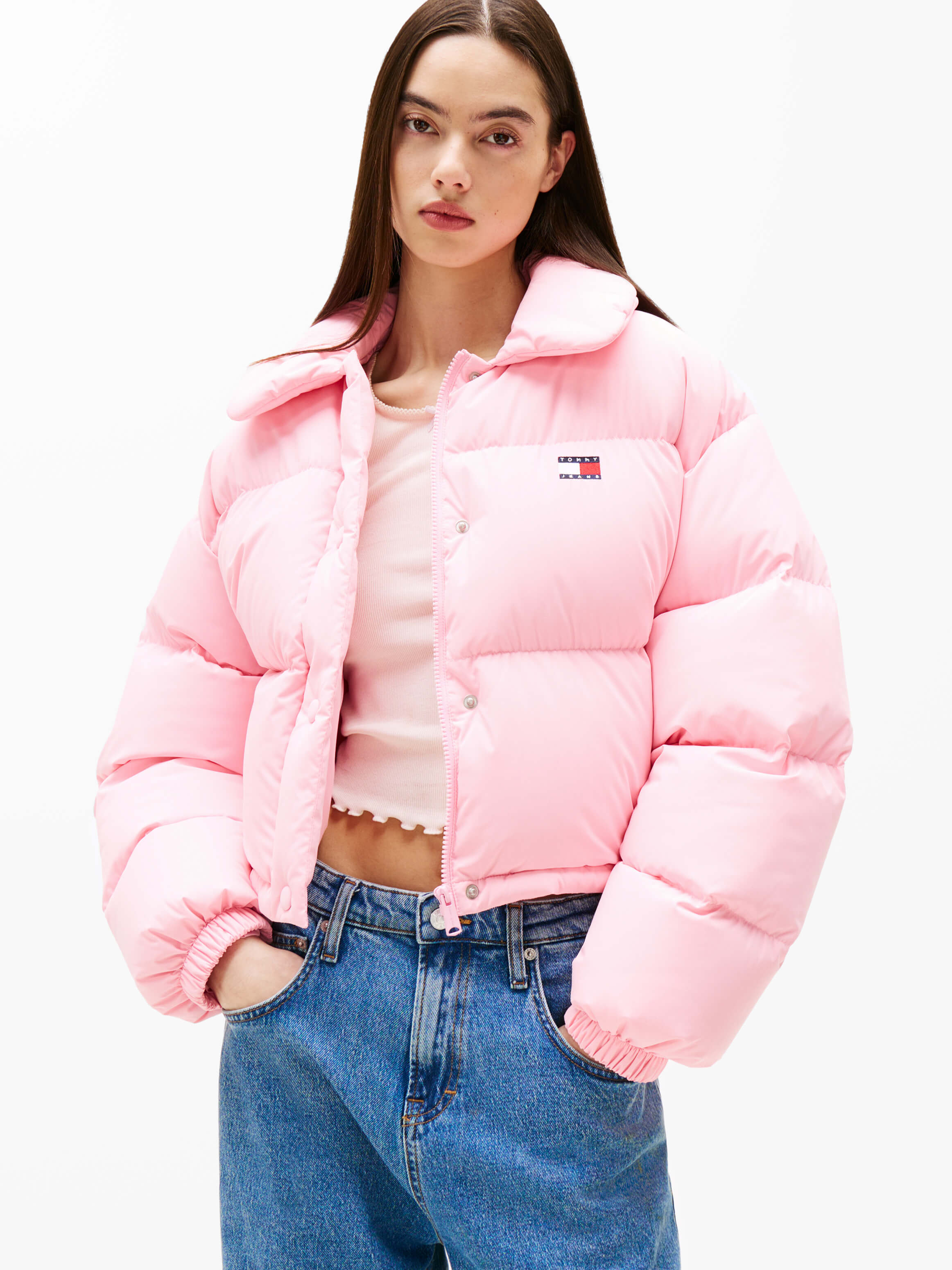 Chamarra acolchada con parche de Tommy de mujer Tommy Jeans