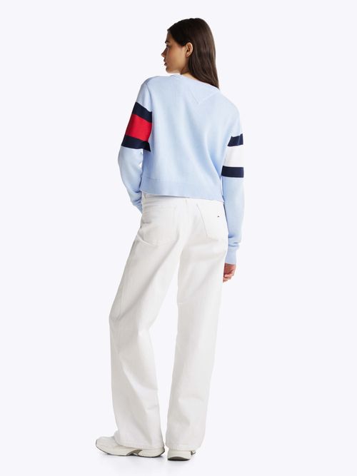 Sueter-color-block-de-corte-amplio-con-logo-de-mujer-Tommy-Jeans-DW0DW19335-C3Q