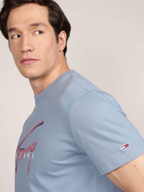 Playera De Cuello Redondo Con Logo De Hombre Tommy Jeans 