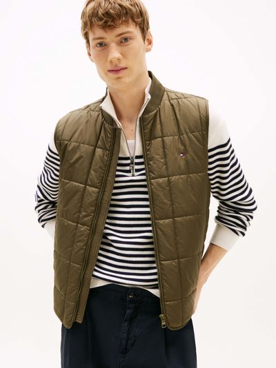 Chaleco acolchado con diseño geométrico de hombre Tommy Hilfiger