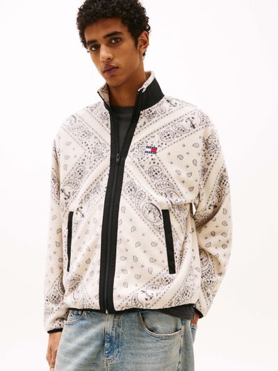 Chamarra con estampado de cachemir de hombre Tommy Jeans
