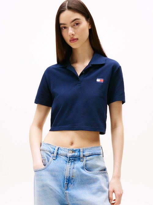 Polo-de-corte-crop-de-mujer-Tommy-Jeans-DW0DW21363-C1G