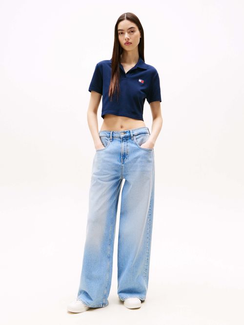 Polo-de-corte-crop-de-mujer-Tommy-Jeans-DW0DW21363-C1G
