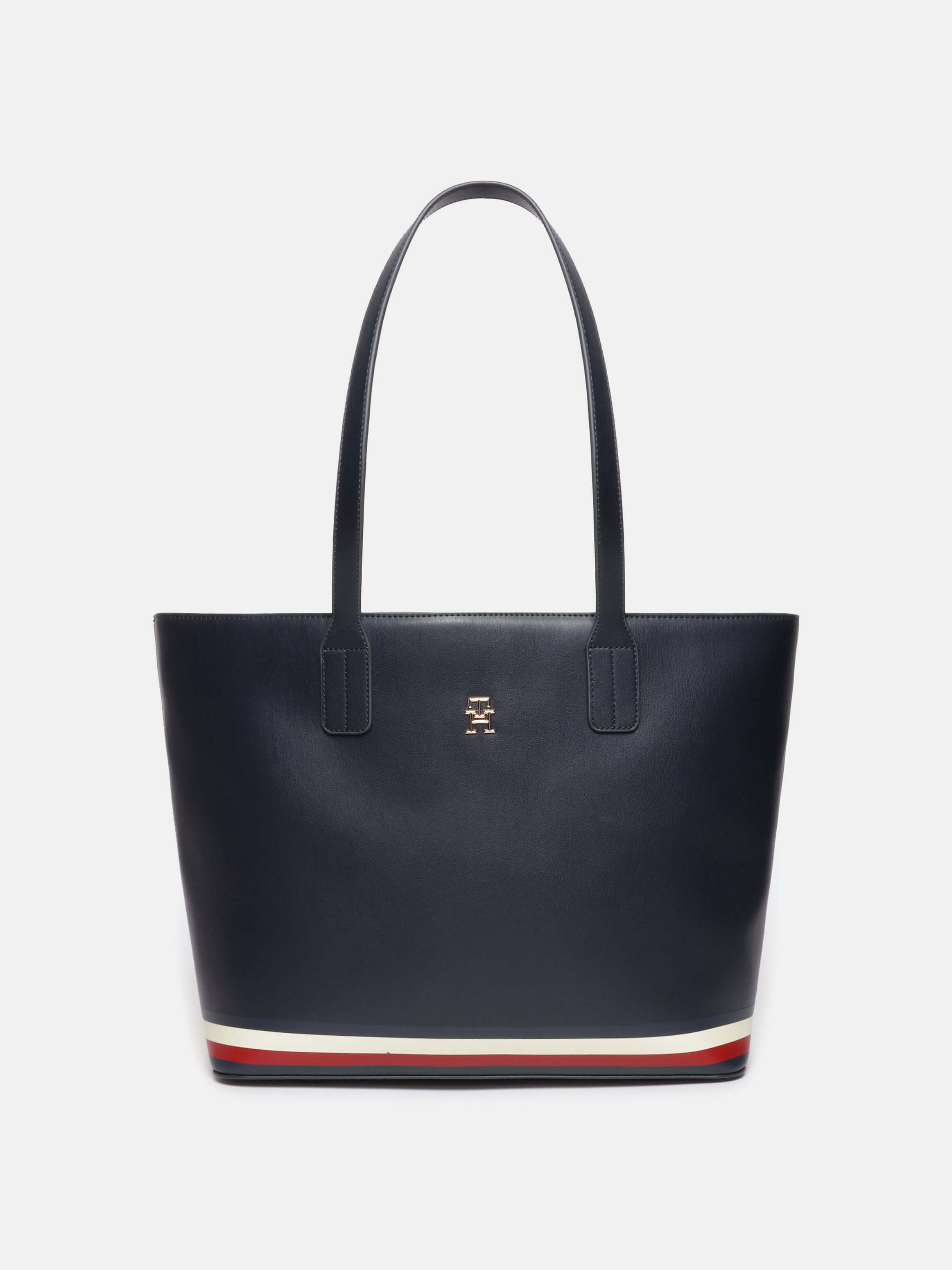Bolsa Tommy Hilfiger Azul Bolso Tote Con Franjas Distintivas De