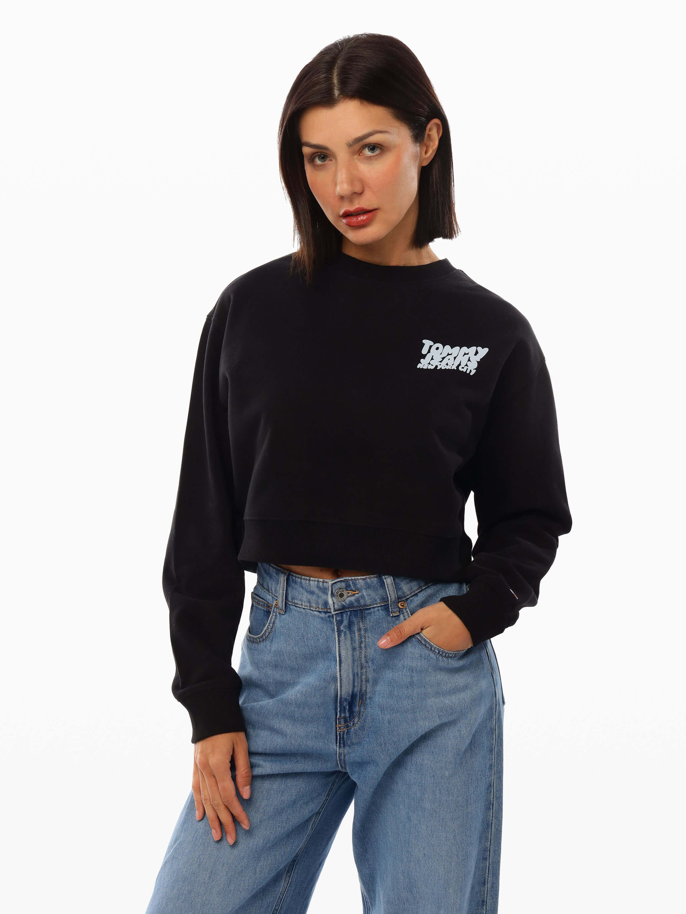 Negro Mujer Tommy Hilfiger® Ropa Sudaderas Tommy MX